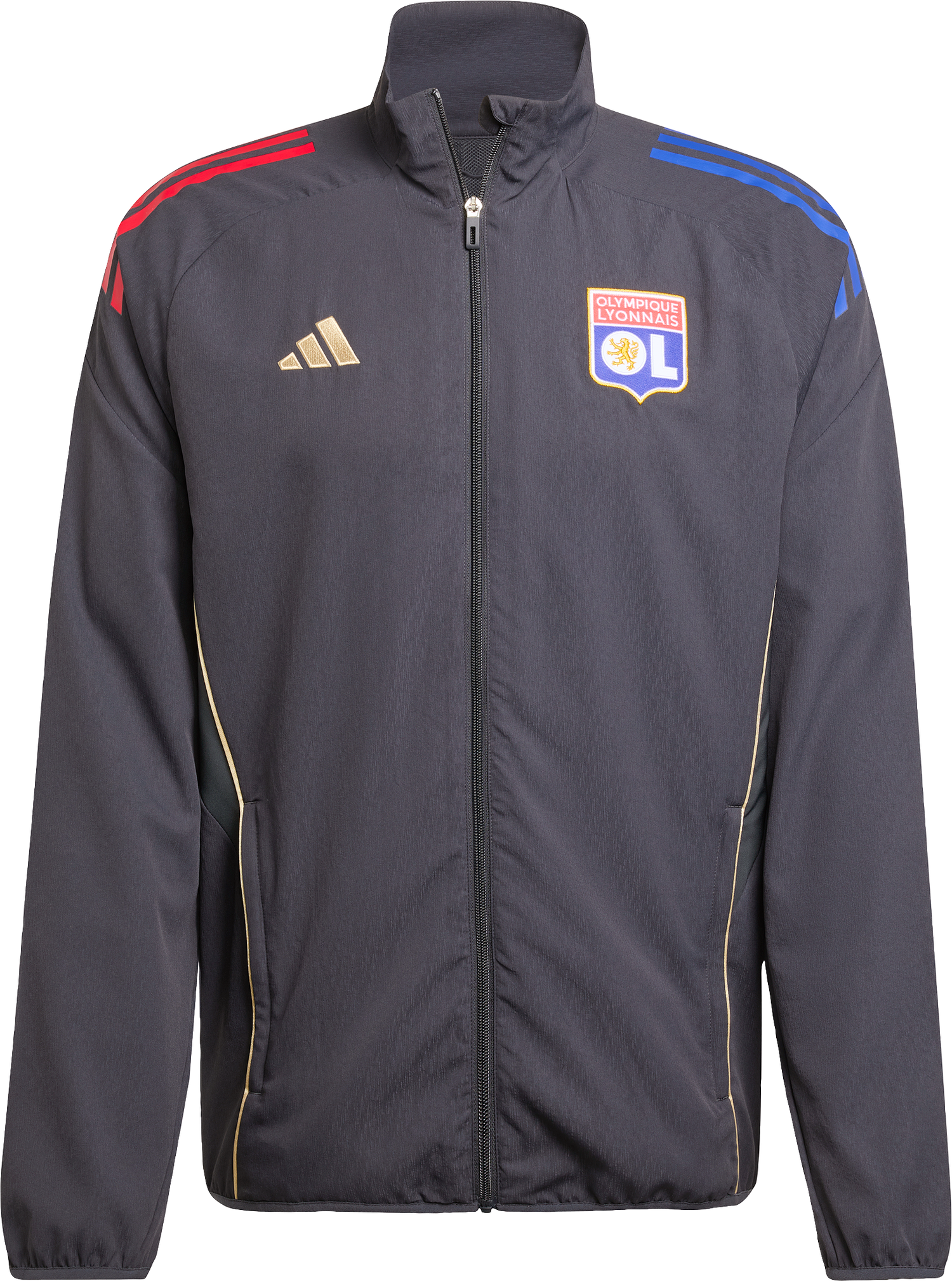 Bunda adidas Originals Olympique Lyonnais Pre-Match Jacket 2025/26 Čierna | jl9479, 0