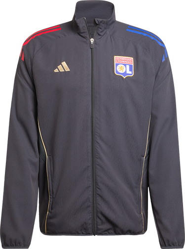 Bunda adidas Originals Olympique Lyonnais Pre-Match Jacket 2025/26 Čierna | jl9479, 0