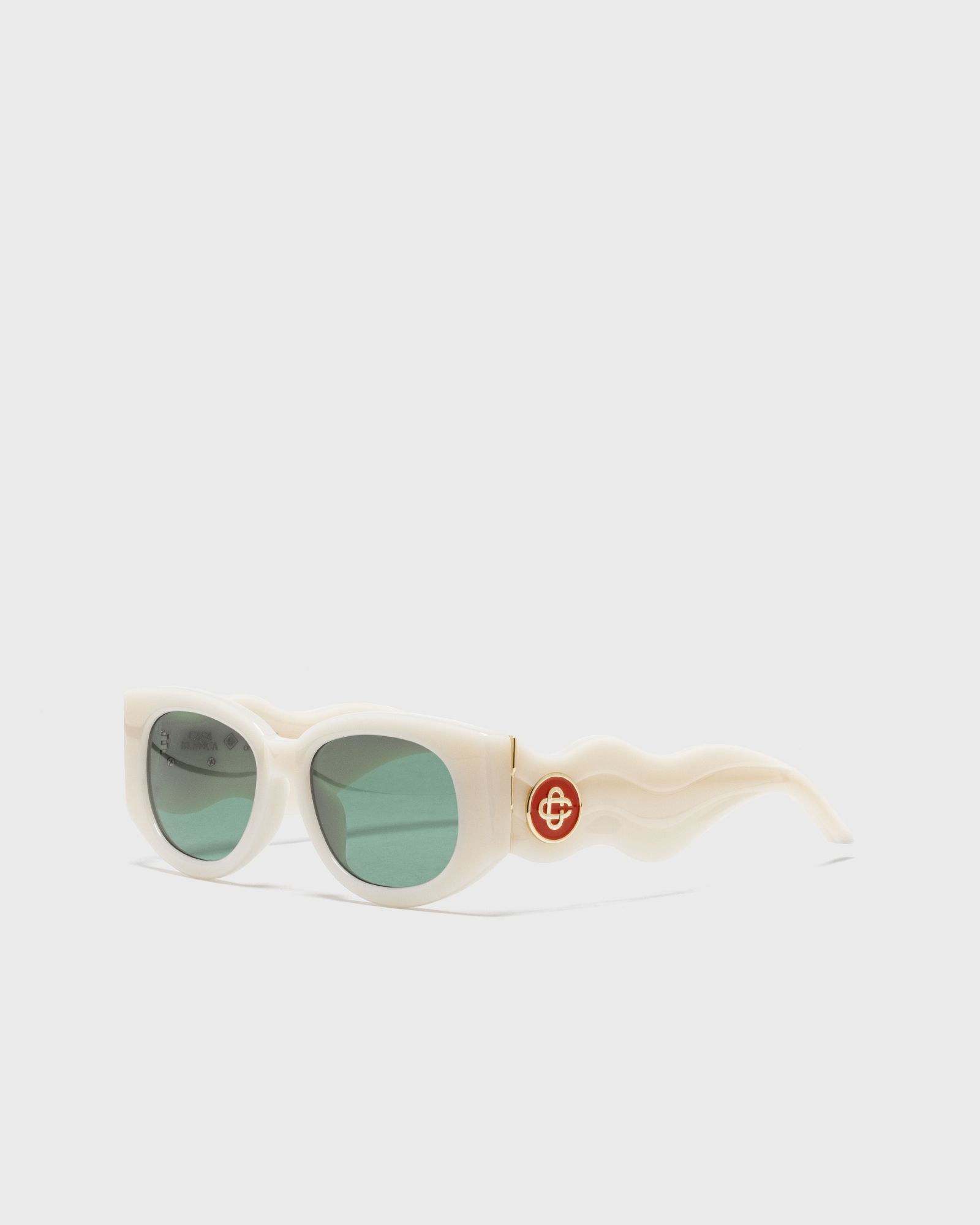 Acetate & Metal Oval Sunglasses