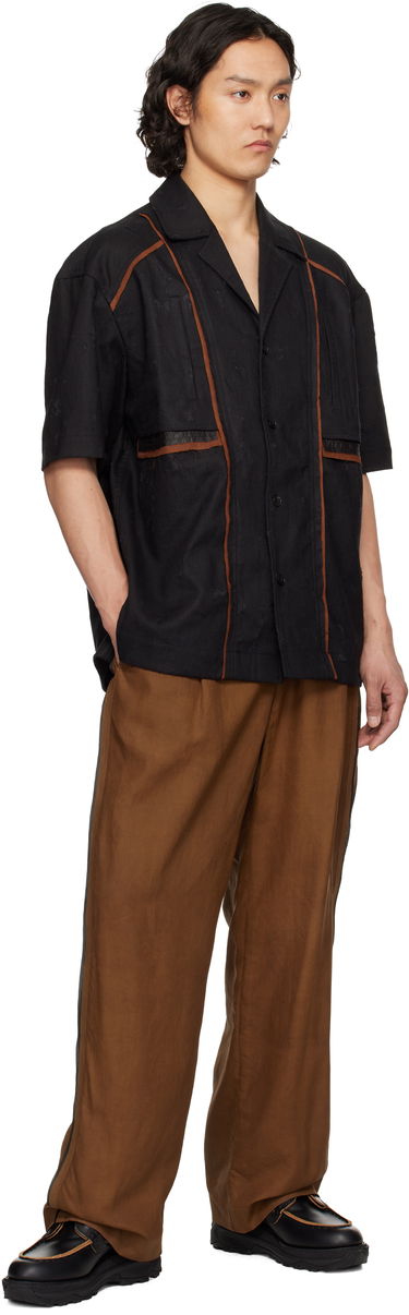 Nohavice Feng Chen Wang Feng Chen Wang Silk Trousers Hnedá | FENG19TR16, 3