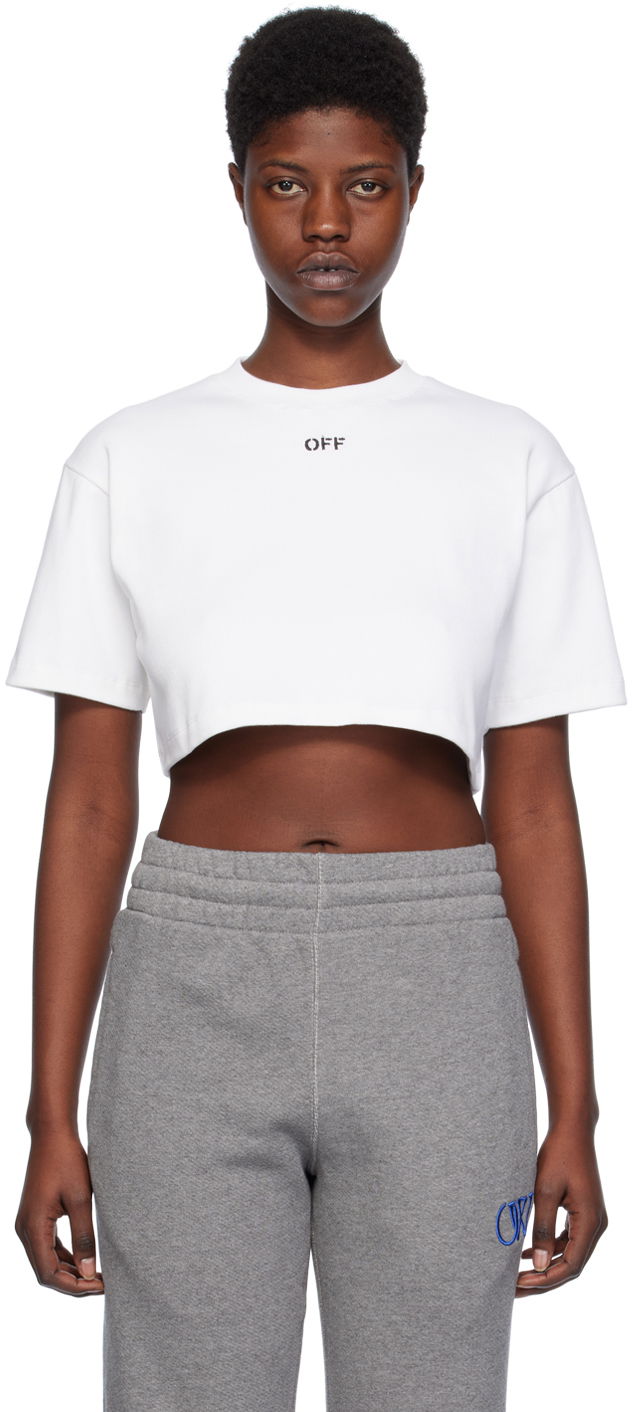 Tričko Off-White White 'Off' Stamp T-Shirt Biela | OWAA081C99JER0040110, 0