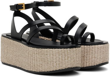 Starostlivosť o obuv Max Mara Max Mara Biarritz Platform Sandals Čierna | 2345210338600, 3