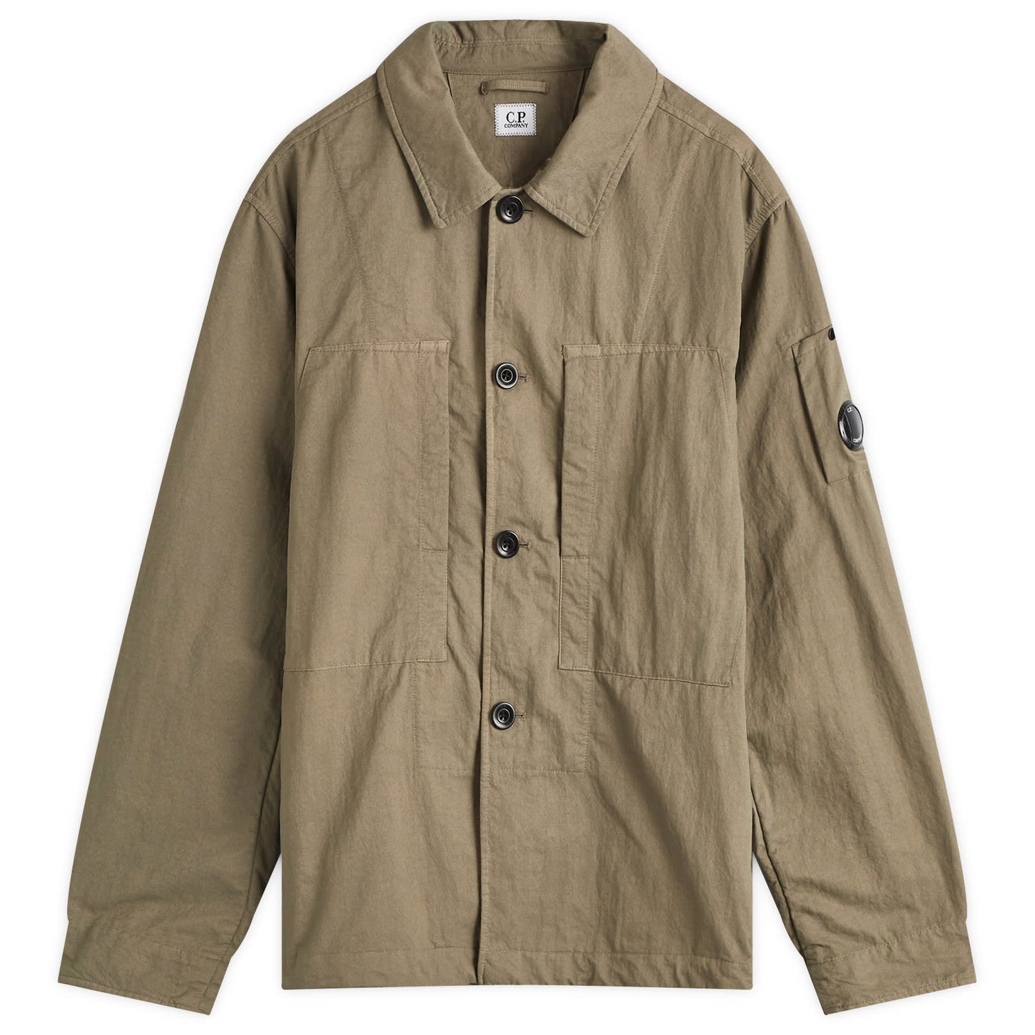 Košeľa C.P. Company Nylon Overshirt Walnut Hnedá | 17CMOS157A-110201G-359, 0