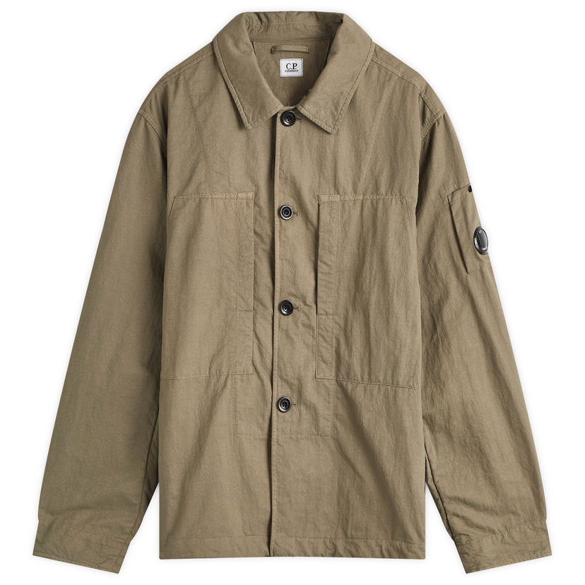 Košeľa C.P. Company Nylon Overshirt Walnut Hnedá | 17CMOS157A-110201G-359