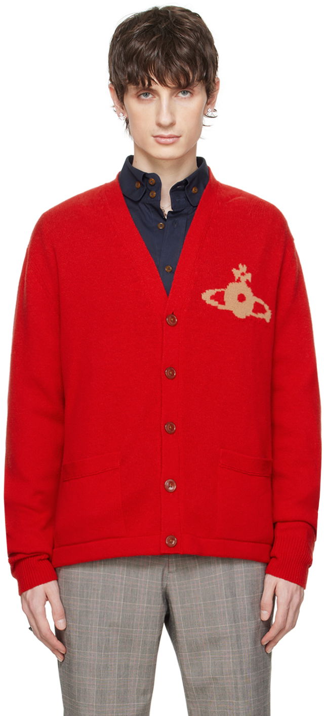 Sveter Vivienne Westwood Alex Cardigan Červená | 27010014-Y0018-, 0