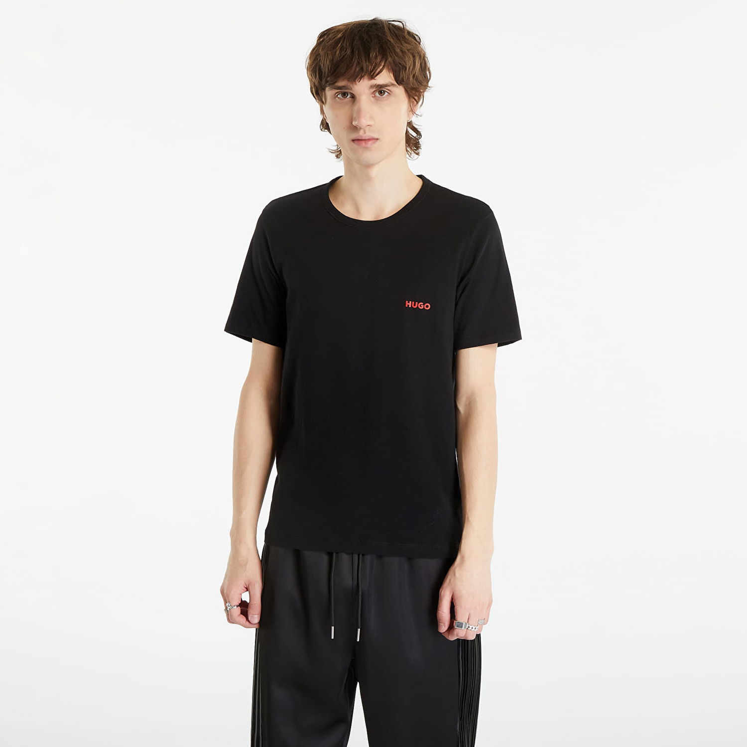 Tričko BOSS 3-Pack Crew Neck Cotton T-Shirts Čierna | 50493972-001, 1
