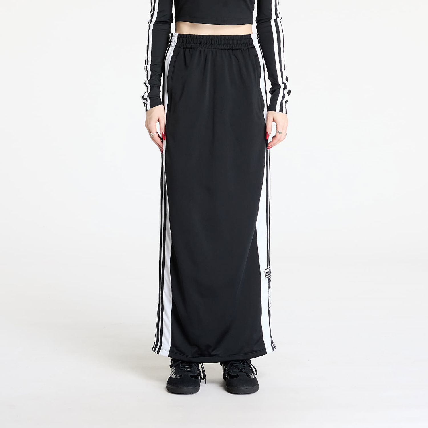 Sukňa adidas Originals Adibreak Maxi Long Black Skirt Čierna | JD0923, 0