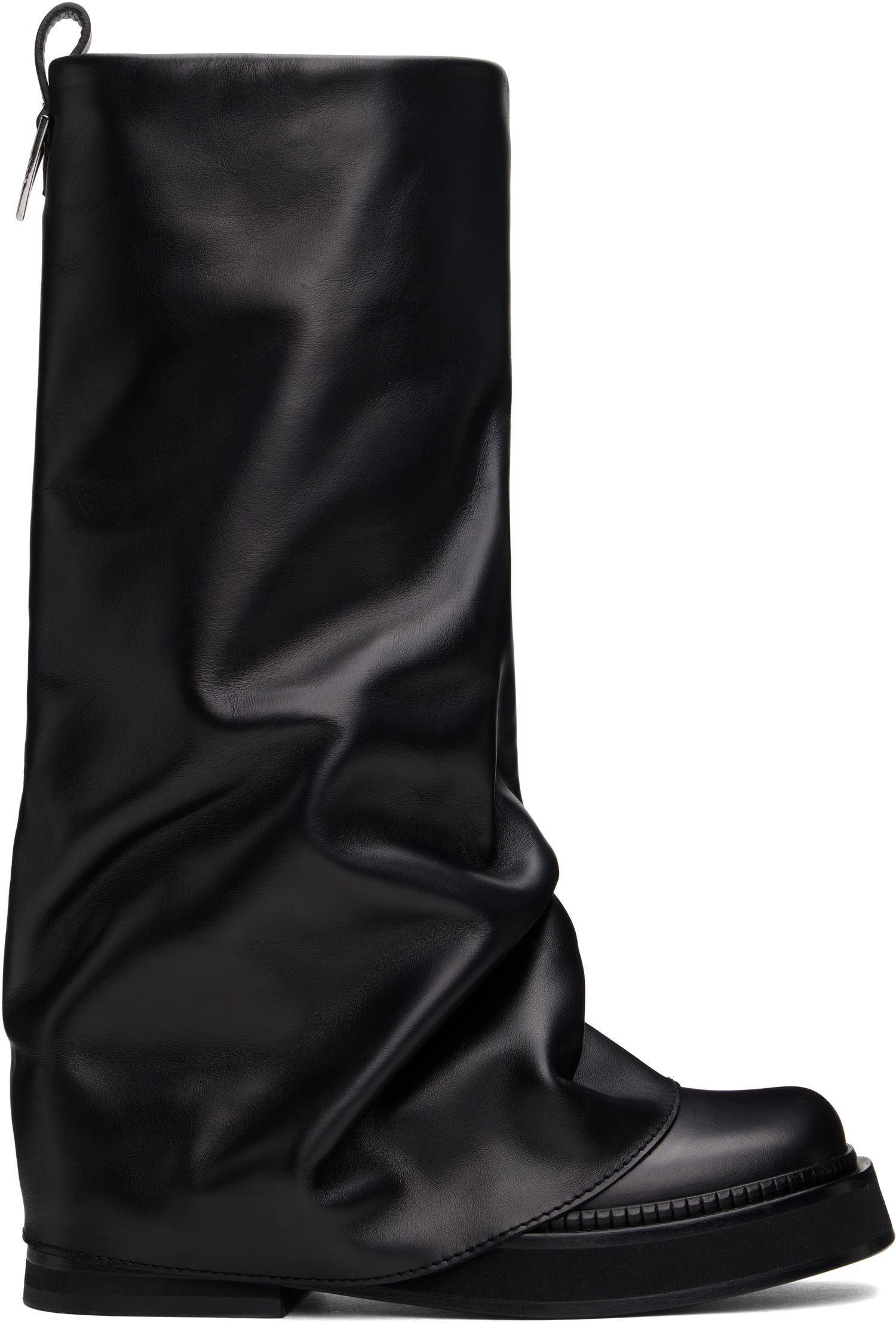 Šaty The Attico Attico Robin Slouch Leather Boots Čierna | 241WSH00798 LBT019AA, 0