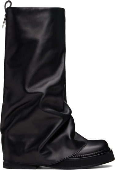 Šaty The Attico Attico Robin Slouch Leather Boots Čierna | 241WSH00798 LBT019AA, 0