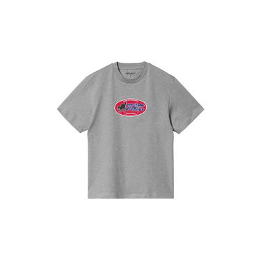 Tričko Carhartt WIP Cat Sticker T-Shirt Šedá | I032884_V6_XX, 2