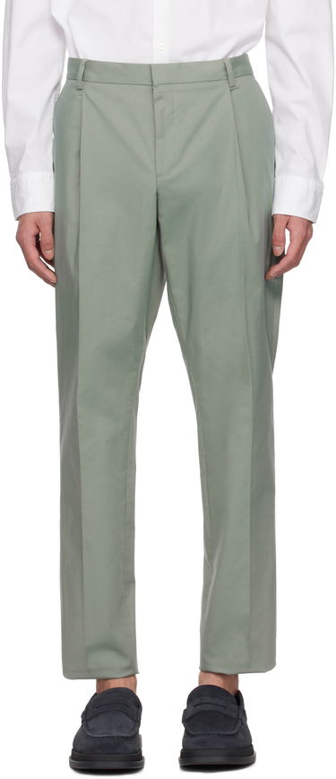 Nohavice BOSS Hugo Pleated Trousers Zelené | 50532994, 0