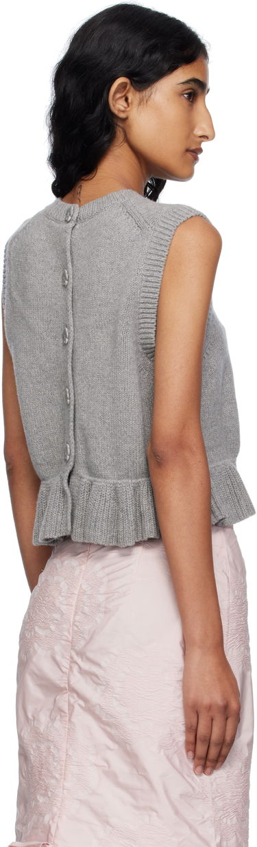Sveter Cecilie Bahnsen Cecilie Bahnsen Bill Knit Vest Šedá | 2.25KNI53001 BILL VEST, 2