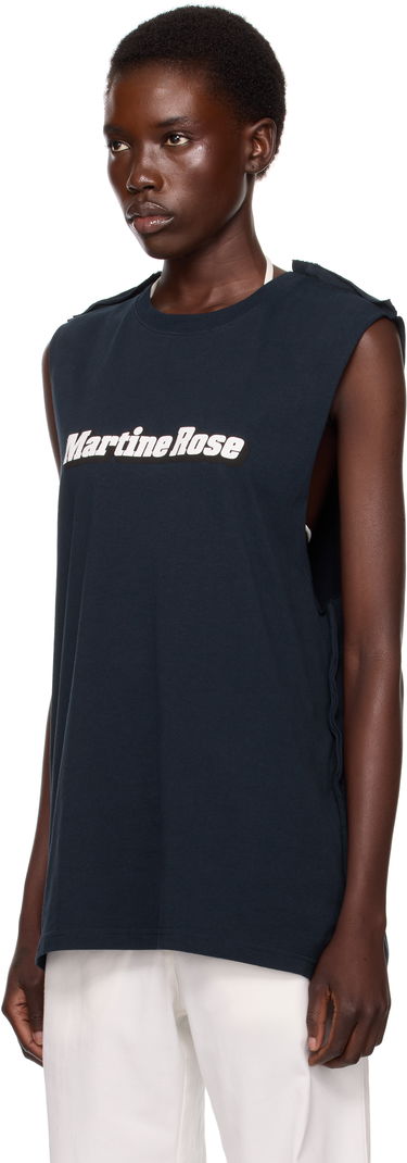 Tielko Martine Rose Martine Rose Double Vest Tank Top Navy | 671JE03504, 3