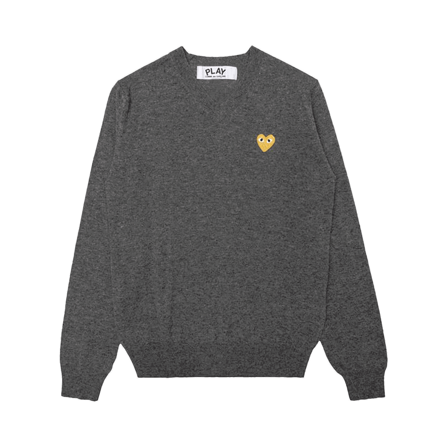Sveter Comme des Garçons PLAY Gold Heart Crewneck Šedá | az n048 051 3, 0
