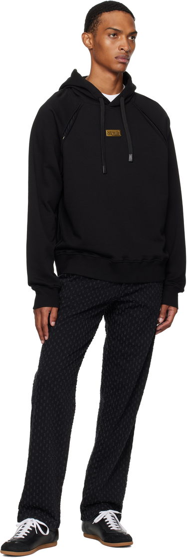 Mikina Versace Outline Barocco Relaxed-Fit Hoodie Čierna | E78GAI314_EF0010, 3