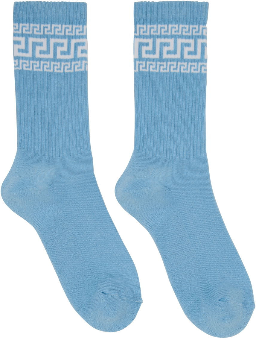 Athletic Socks With Embroidered Pattern