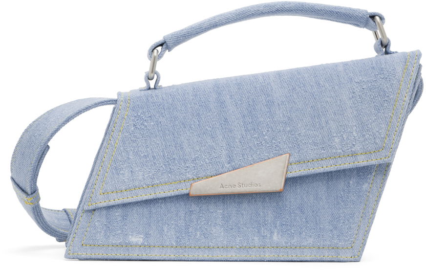 Taška cez rameno Acne Studios Mini Distortion Bag Modrá | A10250-, 0