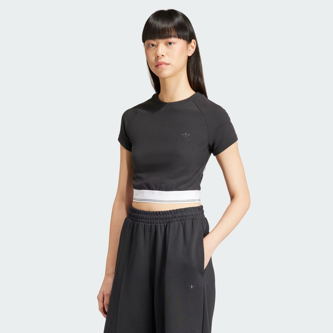 Tričko adidas Performance Tape Waistband Čierna | IT9771, 0