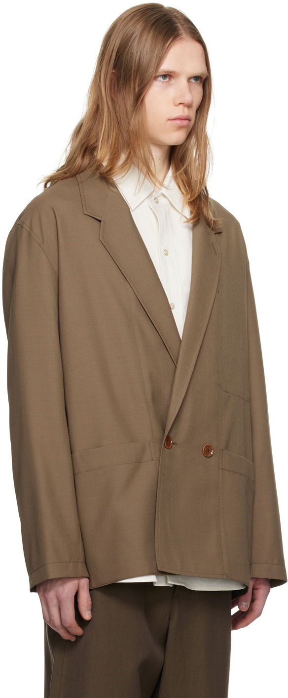 Kabáty LEMAIRE LEMAIRE Double Breasted Blazer Hnedá | JA1042 LF414, 1