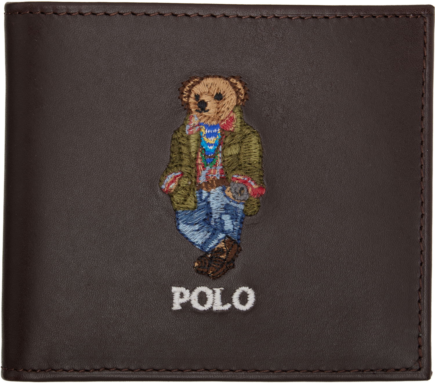 Peňaženka Polo by Ralph Lauren Polo Ralph Lauren Polo Bear Leather Billfold Wallet Hnedá | 405964516001, 0