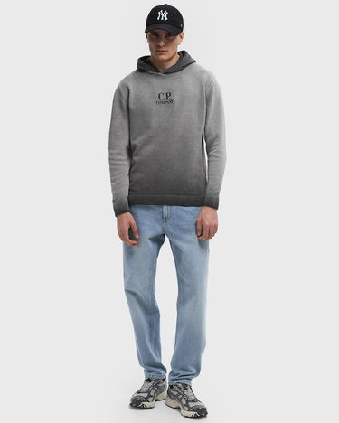 Mikina C.P. Company C.P. Company Chenille Cotton Hooded Knit Šedá | 18CMKN072A110286S-935, 1