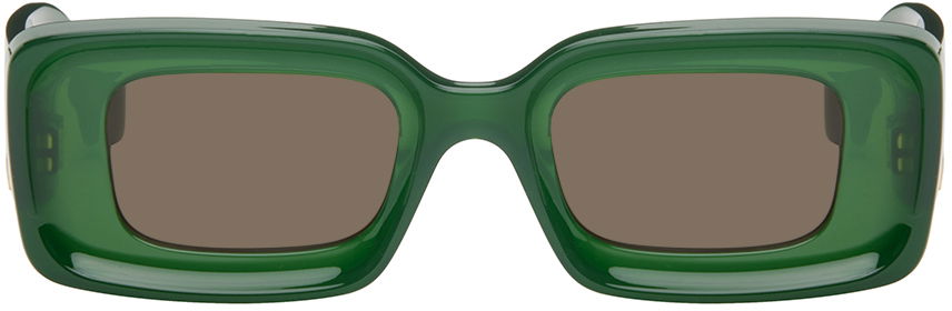 Slnečné okuliare Loewe Rectangular Sunglasses Zelené | LW40101I 192337181030, 0