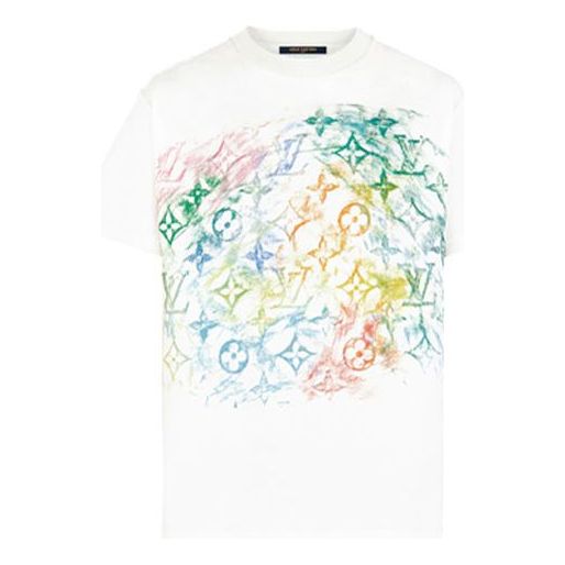 Tričko Louis Vuitton Crewneck Short Sleeve T-Shirt Biela | 1A8GUS, 0