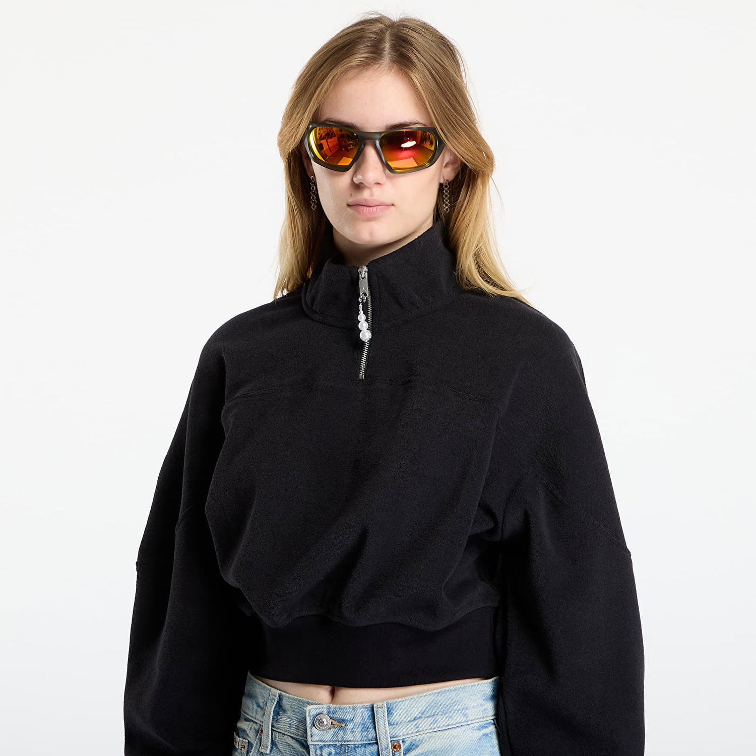 Mikina Jordan Jordan Flight Fleece Quarter-Zip Top Čierna | HV0326-010, 1