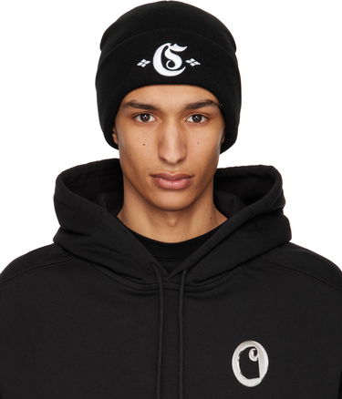 Kulicha Carhartt WIP Work In Progress Greatest Hits Embroidered Logo Beanie Čierna | I034367, 0