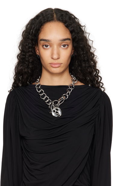 Náhrdelník Chopova Lowena Big Curb Chain Necklace with Charms Metalická | 6530, 1