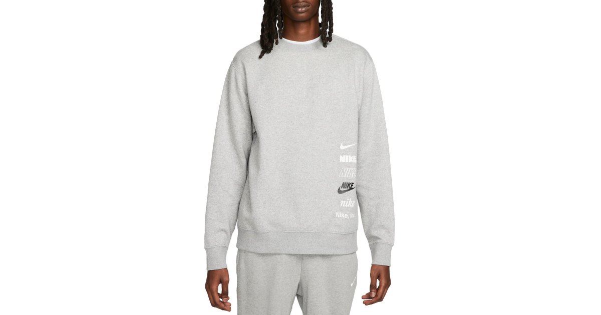 Mikina Nike Club Fleece+ Sweat Šedá | dx0781-063, 1