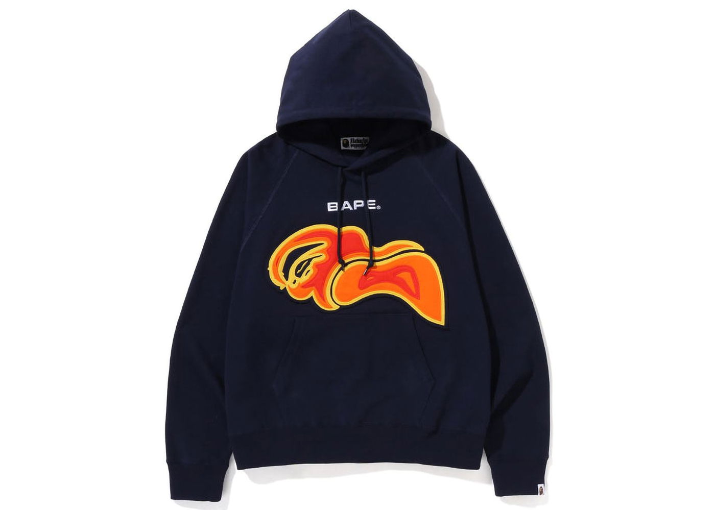 Mikina BAPE Layered Patch Loose Fit Pullover Hoodie Navy | 1J30-114-008, 0