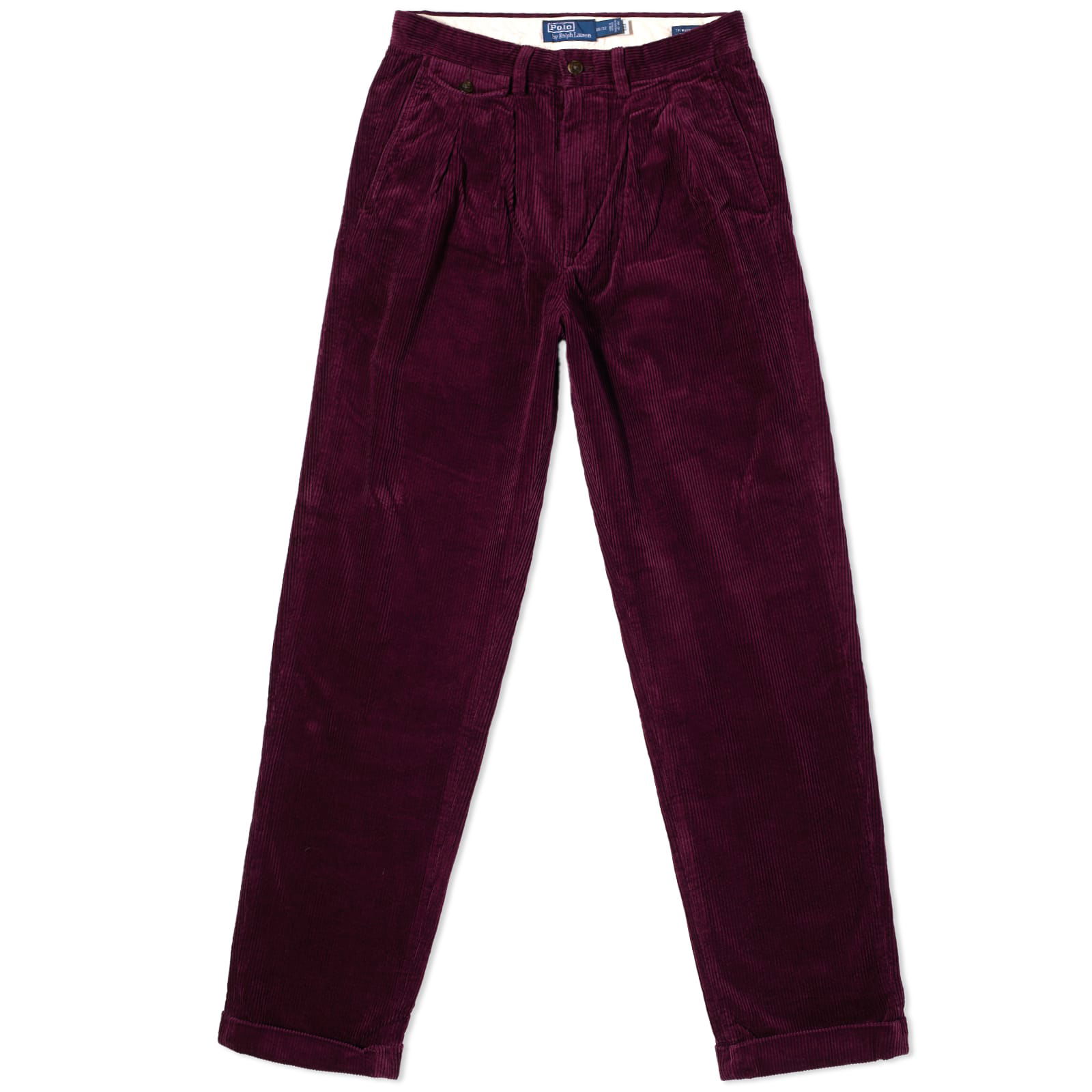 Polo Ralph Lauren Pleated Corduroy Pant Ruby