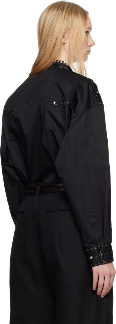 Košeľa LEMAIRE Lemaire Embellished One-Shoulder Top Čierna | TO1327 LF1207, 2