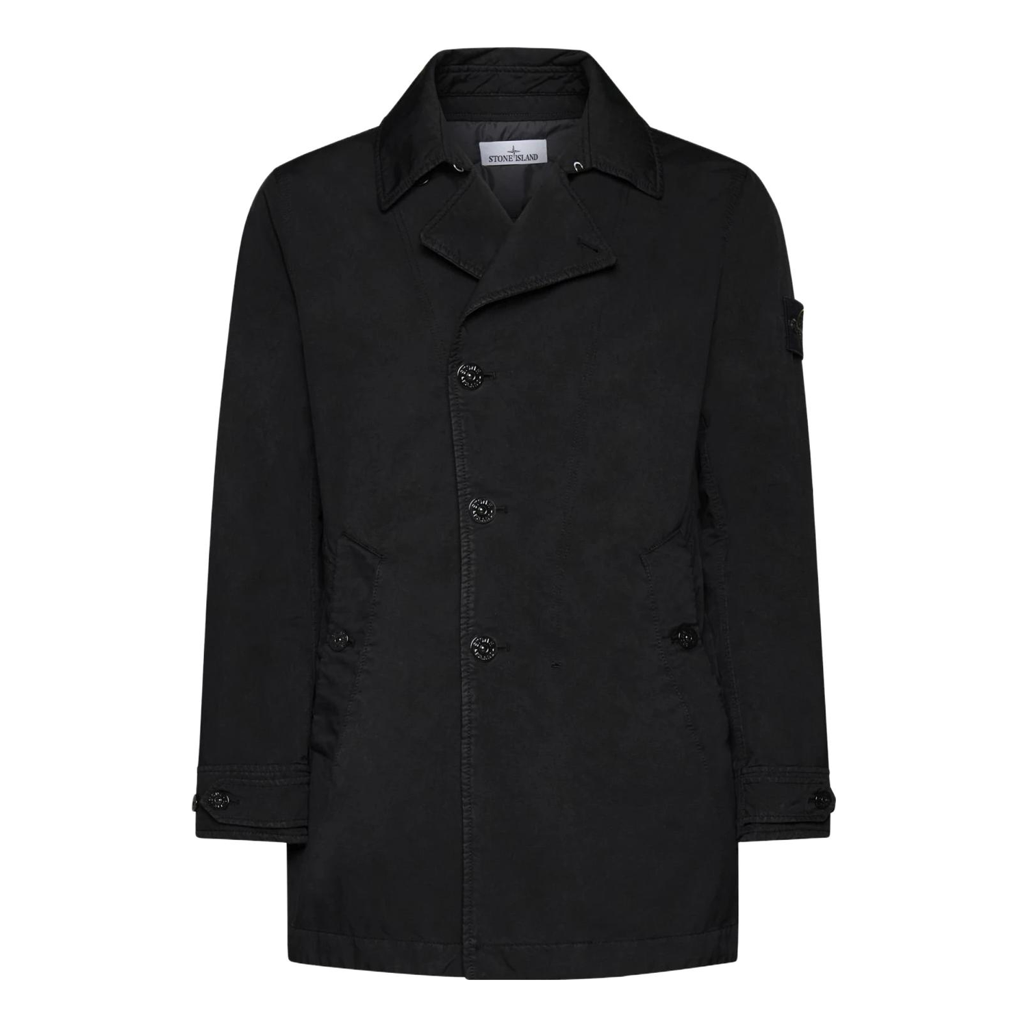 Trenčkot Stone Island Short Trench Coat Čierna | 791542149-A0029, 0