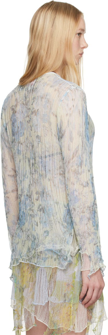 Šaty Diesel Diesel K-Aasmos-A Sheer Layered Long Sleeve Top Modrá | A18017 0AFBT, 2