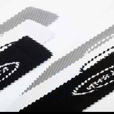Ponožky Footshop High Crew Socks 3-Pack Black/ White/ Grey Rôznofarebný | FTSHP_369, 8