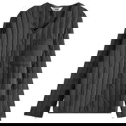 Banja Liner Quilted V-Neck Jacket with Zippered Chest Pocket