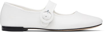 Oblečenie Repetto Repetto Georgia Square-Toe Mary Jane Ballerina Flats Biela | V4141VE, 0
