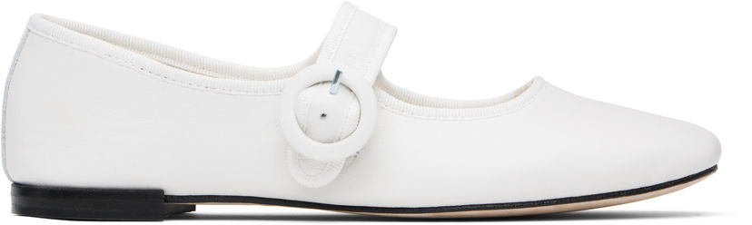 Oblečenie Repetto Repetto Georgia Square-Toe Mary Jane Ballerina Flats Biela | V4141VE