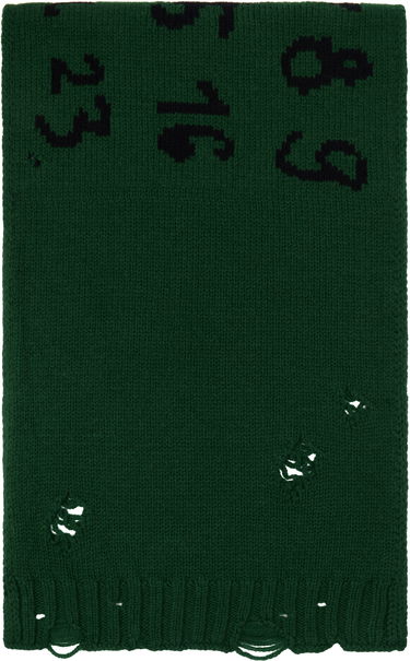 Šál Maison Margiela Numeric Knitted Scarf Zelené | S62TE0052 M13074, 1