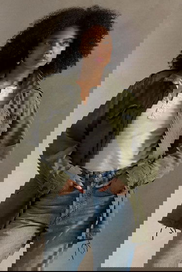 Bunda Polo by Ralph Lauren Cotton M51 Field Jacket Zelené | 211941066, 0