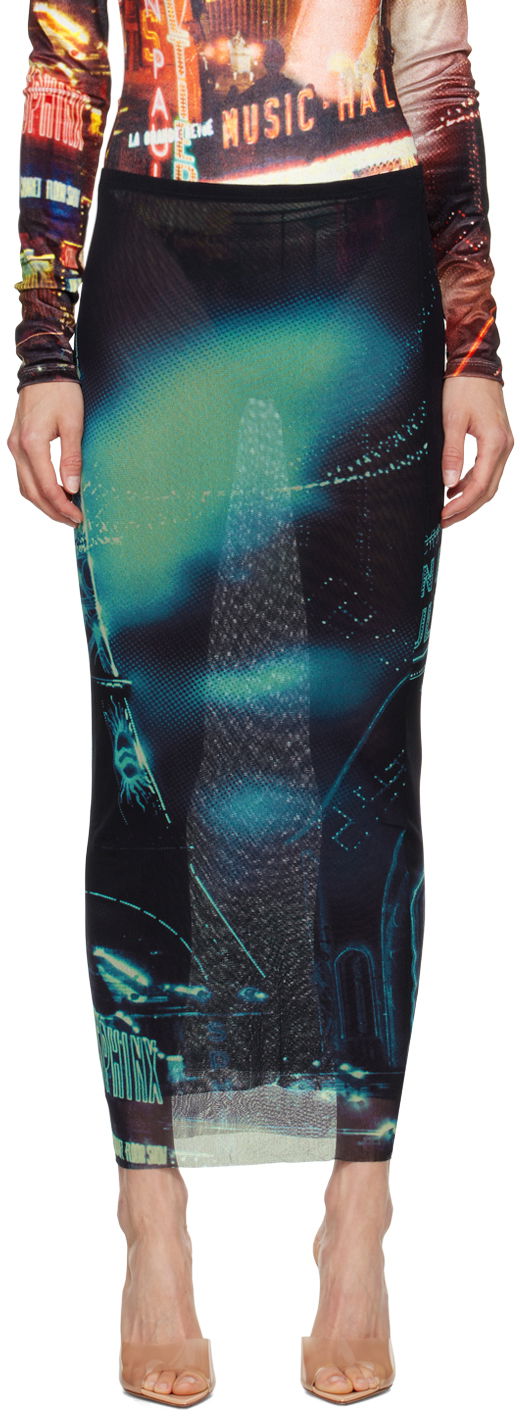Sukňa Jean Paul Gaultier Jean Paul Gaultier 'The Pigalle' Print Maxi Skirt Rôznofarebný | 24/30-F-JU119-T552-59560100, 0