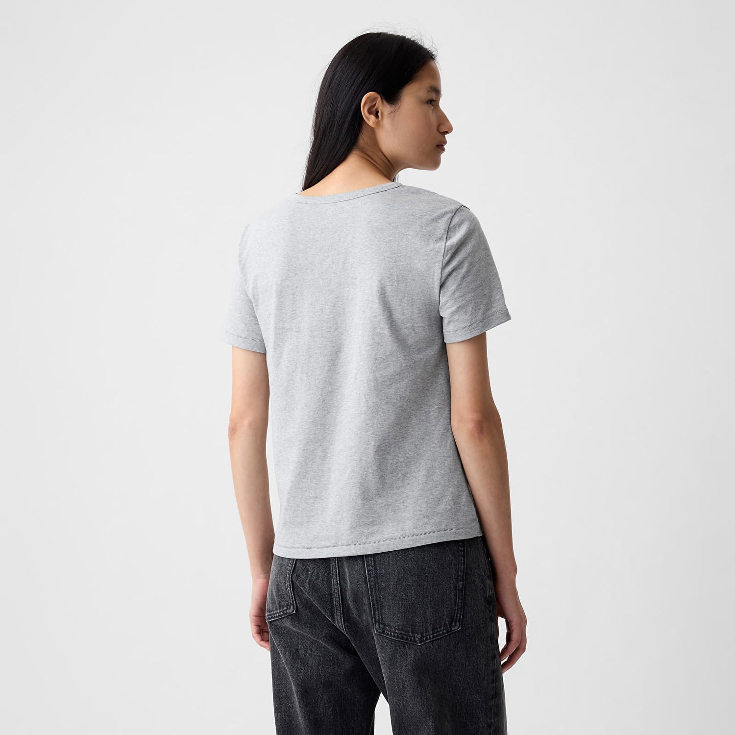 Tričko GAP Basic Tee Heather Grey Šedá | 795346-05, 1