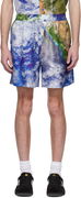 Balmain Earth Print Shorts