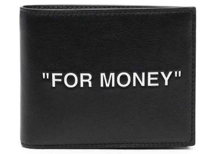 小物 off-white \"FOR MONEY\" OFF WHITE Black for Money” Wallet | eBay