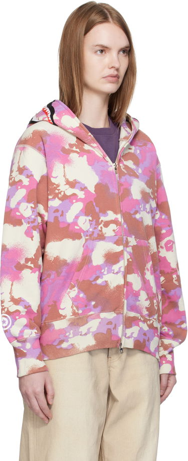 Mikina BAPE A Bathing Ape Map Camo Shark Full Zip Hoodie Rôznofarebný | 001ZPL302001L, 4