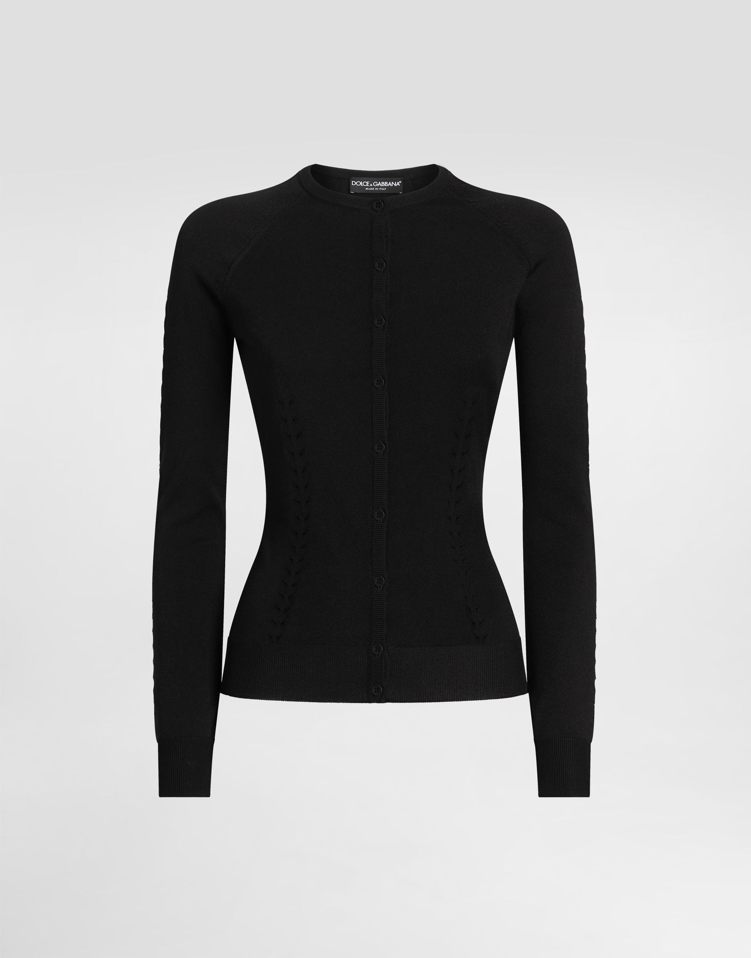 Sveter Dolce & Gabbana Dolce & Gabbana Viscose Knit Cardigan Čierna | FXV87TJAIRMN0000, 0