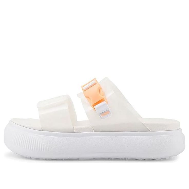 Tenisky a topánky Puma Suede Mayu Pop Platform Sandals Biela | 384433-02, 0