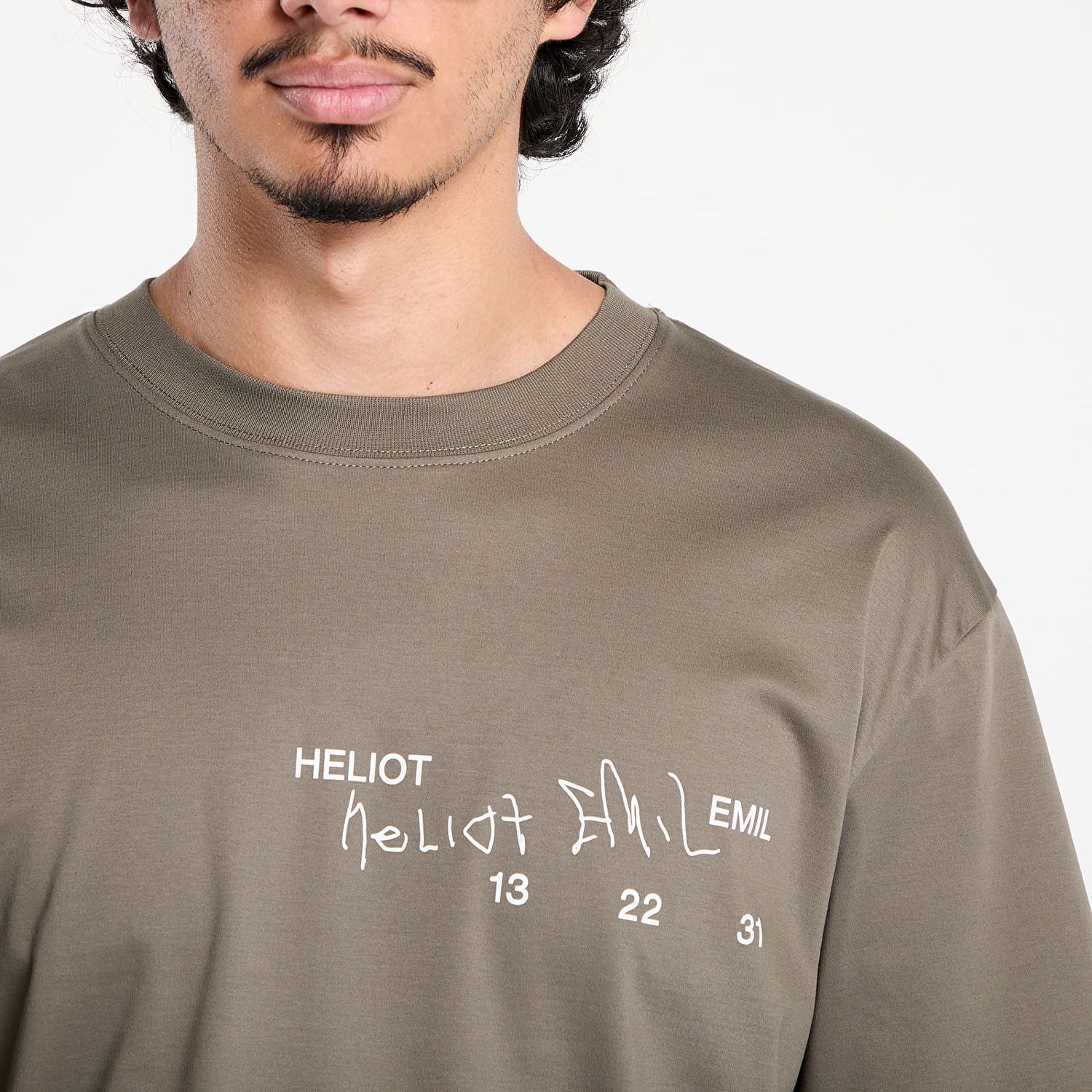 Tričko HELIOT EMIL HELIOT EMIL Fulgens Longsleeve T-Shirt Zelené | PREAW25_M_09_146_DST19, 1
